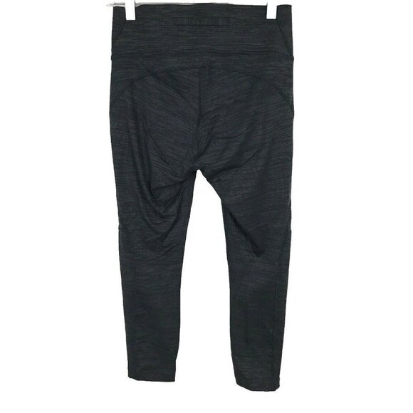 Outdoor Voices Women's Small S Leggings Heathered Gray Crop Mid Rise Gym - Picture 4 of 4